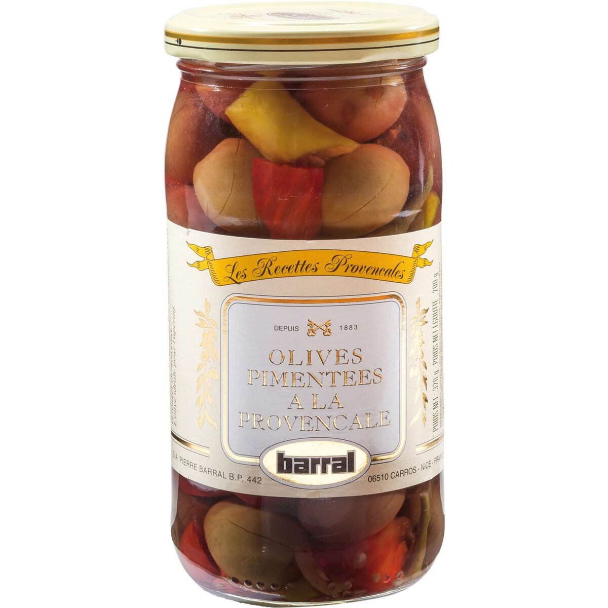 BARRAL Olives Pimentées à la Provençale 200g