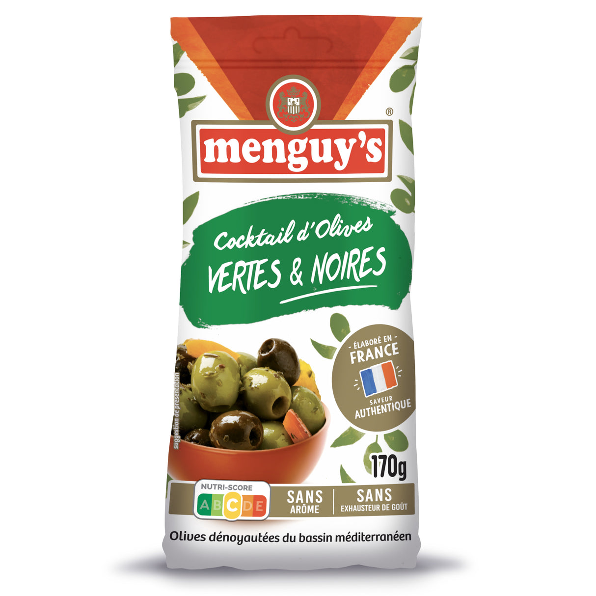 MENGUY'S Cocktail d'Olives Vertes et Noires 170 g