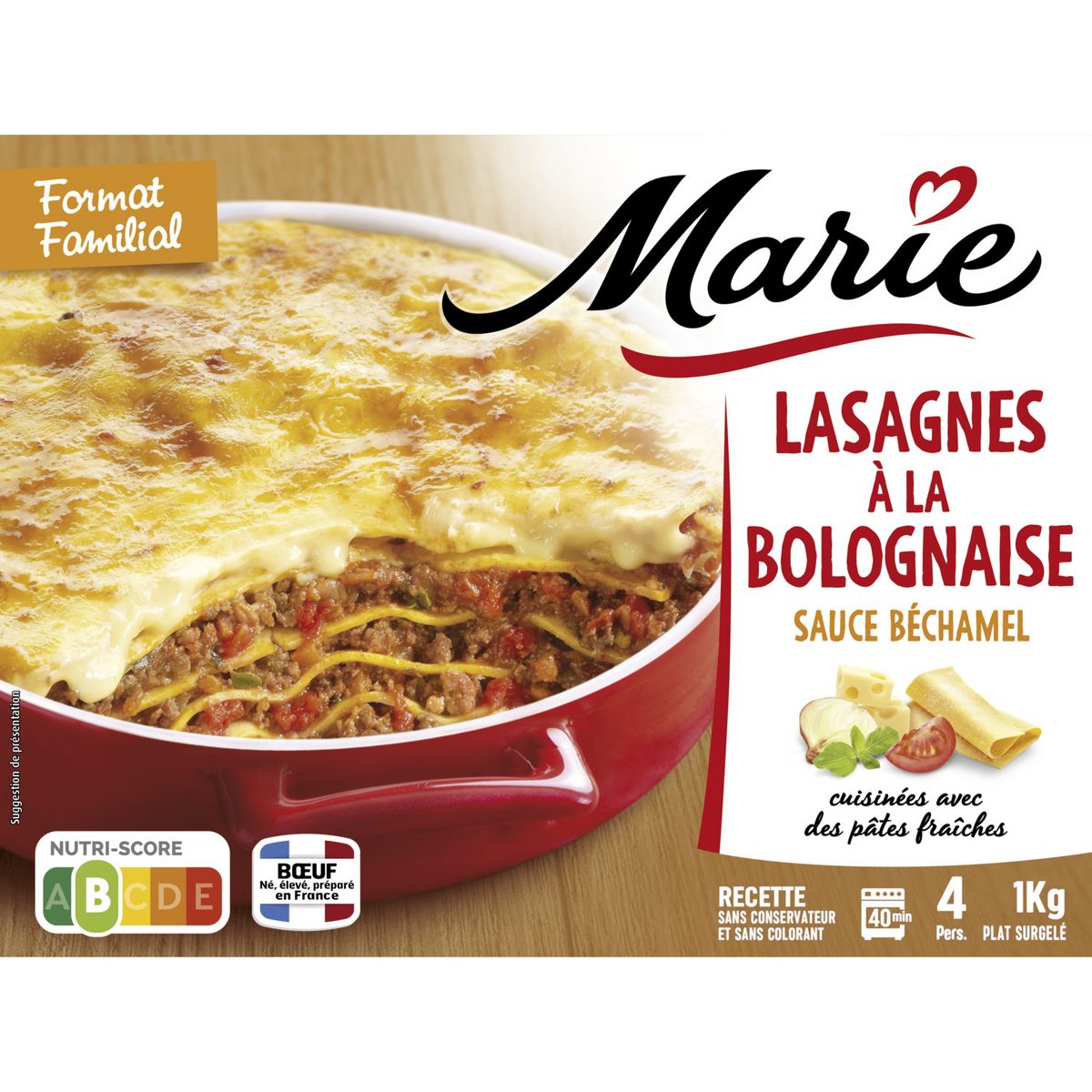 MARIE Lasagnes Bolognaise 1 kg