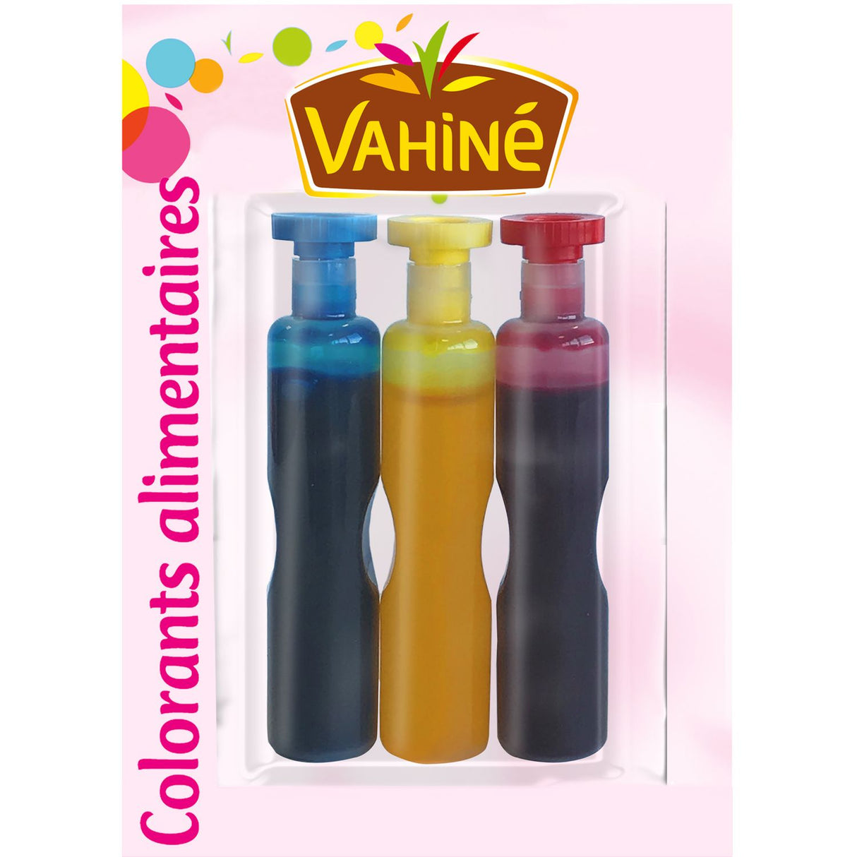 VAHINE Colorants Alimentaires Pack de 3x6 ml