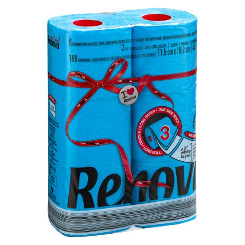 RENOVA Papier Hygiénique Kids Triple Épaisseur Lot de 4 Rouleaux