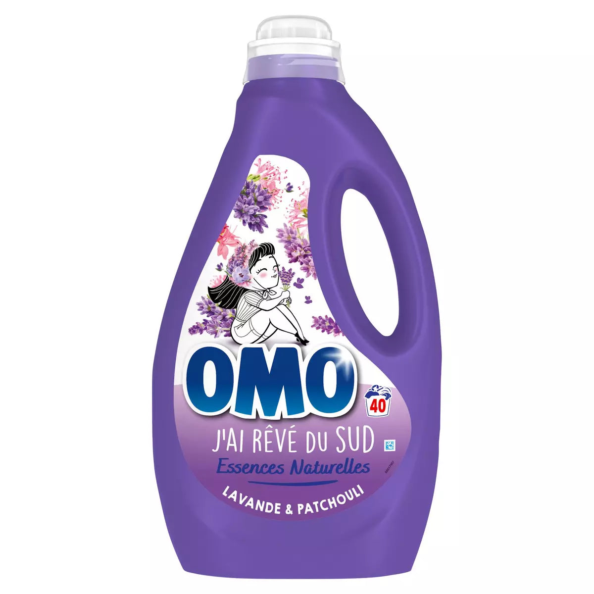 OMO Lessive Liquide Parfum Lavande 40 Lavages 1,8 L