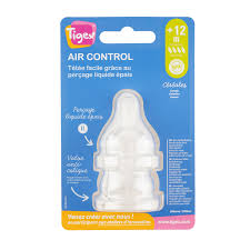 TIGEX Tétines Air Control Petit Déjeuner Silicone +12 mois Pack de 2