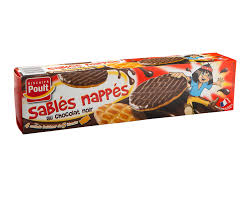 POULT Sablés Nappés Chocolat Noir 200 g