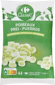 CARREFOUR Poireaux Émincés Surgelés 1 kg