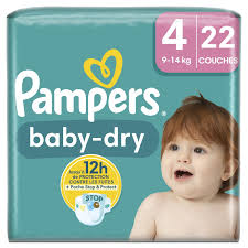 PAMPERS Baby Dry Taille 4 22 Couches