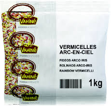 VAHINÉ Vermicelles Multicolores Arc-en-Ciel 1kg