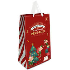 NOËL Sac Cadeau Jumbo Scintillant 60x40x15cm