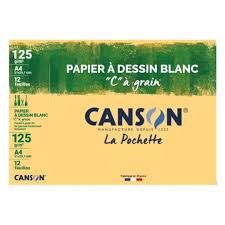 CANSON Papier Dessin C à Grain A4 12F 125g