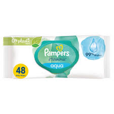 PAMPERS Harmonie Lingettes Aqua x48