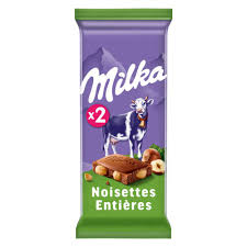 MILKA Chocolat au Lait Noisettes 2x100g