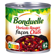 BONDUELLE Haricots Rouges Façon Chili Conserve 400g