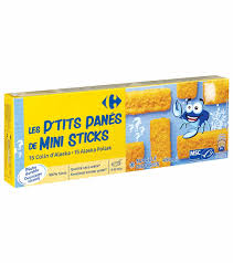 CARREFOUR Bâtonnets de Filet de Poisson Blanc 15x30 g