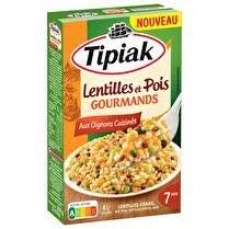 TIPIAK Lentilles et Pois Gourmands 2x150 g