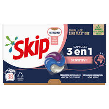 SKIP Sensitive Capsules 3-en-1 Boîte de 38