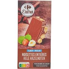 CARREFOUR Chocolat Lait Noisette 200g