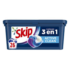 SKIP Ultimate Active Clean Capsules 3-en-1 Boîte de 26