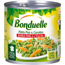 BONDUELLE Petits Pois et Carottes Extra Fins Conserve 200g