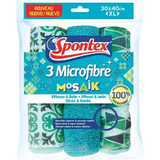 SPONTEX Lavettes Faciles Lot de 3