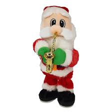 NOËL Père Noël Saxophoniste Dansant 35cm