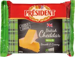 PRÉSIDENT Cheddar Mild White 200g