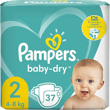 PAMPERS BABY DRY Couches Taille 2 Pack de 37