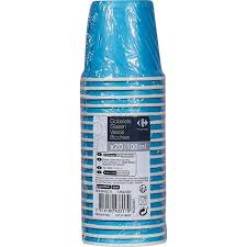 CARREFOUR HOME Gobelets Carton Turquoise 10 cl Lot de 20