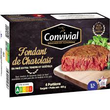 CONVIVIAL Fondant de Charolais Pur Boeuf 4x120 g