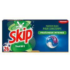 SKIP Ultimate Capsules Fraîcheur Intense 3-en-1 Boîte de 26