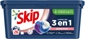 SKIP Ultimate Sensitive Capsules 3-en-1 Boîte de 26