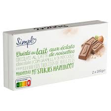 CARREFOUR Chocolat au Lait Noisettes 2x200g