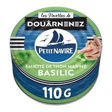 PETIT NAVIRE Thon Le Mariné au Basilic 110g