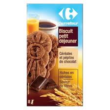 CARREFOUR Biscuits Petit Déjeuner Chocolat-Céréales 400g