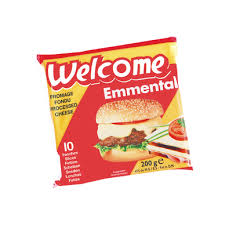 WELCOME Fromage Fondu Emmental 10 Tranches 200g