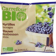 CARREFOUR BIO Myrtilles Sauvages Surgelées 450g