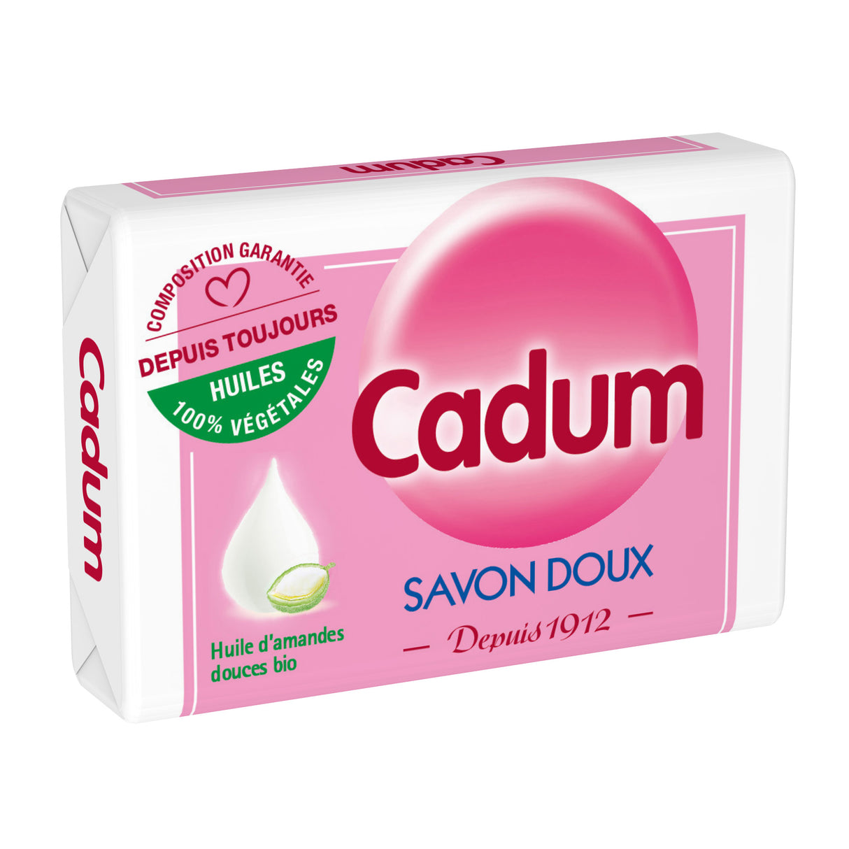 CADUM Savon Bio à l'Amande Douce 100 g