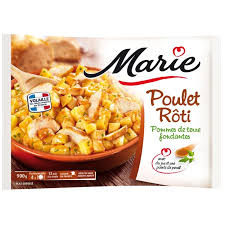 MARIE Émincé de Poulet Rôti Surgelé 900 g