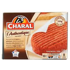 CHARAL Steaks Hachés L'Authentique 8x125g