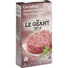 CARREFOUR Steaks Hachés Géants 4x180g