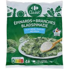 CARREFOUR Épinards en Branches Surgelés 1kg