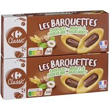 CARREFOUR CLASSIC Barquettes au Chocolat Lot de 2x120 g