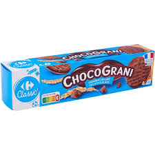 CARREFOUR Biscuits Nappés Chocolat au Lait 2x200g