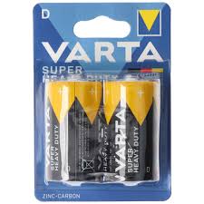 VARTA Piles Superlife D/R20 1.5V Zinc-Carbone Pack de 2