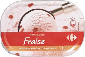 CARREFOUR Barre Glacée Crème Fraise 1L