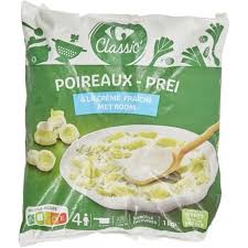 CARREFOUR Poireaux à la Crème Surgelés 1kg