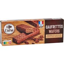 CARREFOUR Gaufrettes Enrobées de Chocolat 150g