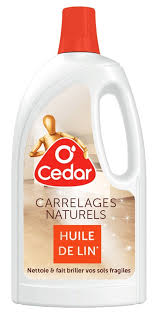 O'CEDAR Nettoyant Carrelage Huile de Lin 1L