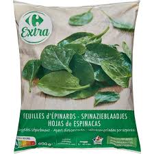 CARREFOUR Épinards en Feuilles IQF Surgelés 600g