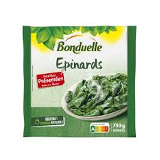 BONDUELLE Épinards en Feuilles Surgelés 750g