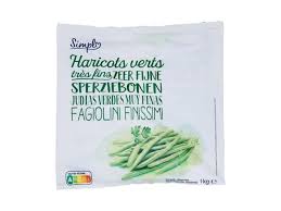 PP BLANC Haricots Verts Très Fins Surgelés 1kg